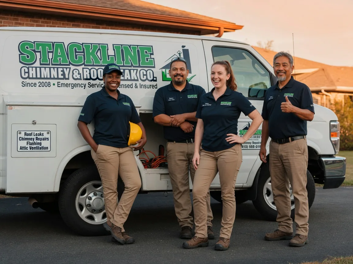 Chimney flashing repair company in Westlake, OR